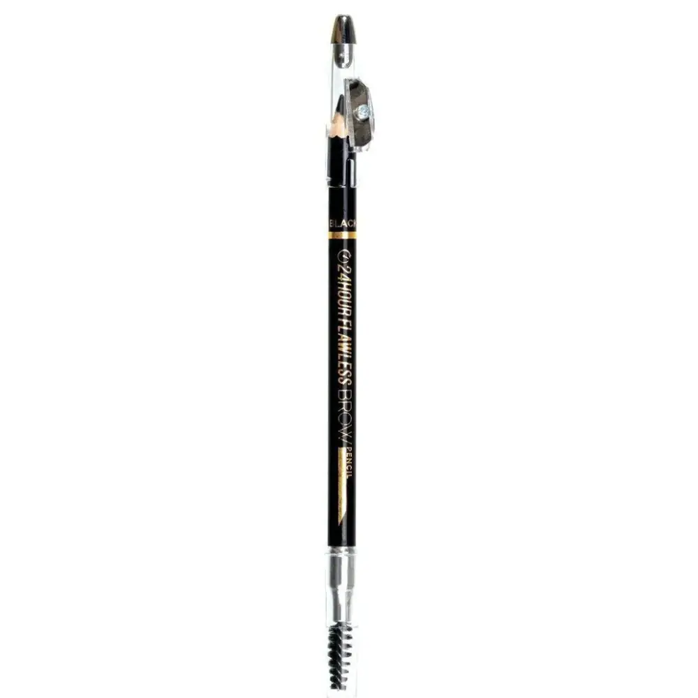 Ebin New York 24 HR Flawless Precision Fine-Tipped Dual-Tip Double-Ended Natural-Looking Brow Pencil - CFBP, Makeup Eyebrow Liner with Blend Feature, Built-In Sharpener, Precision Eyebrow Pencil, Double-Ended Eyebrow Pencils