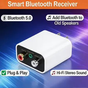 Bluetooth 5.3 Receiver for Old Audio Amplifiers Wireless Audio Adapter Hi-Fi Stereo Conversion Module for Seamless Streaming Enhanced Audio Quality