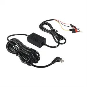 Dash Cam Acc Hardwire Kit, USB Type C Dashcam Kit Step-Down Cable, 12V-24V to DC 5V 3A Car Dash Charger Power Cord