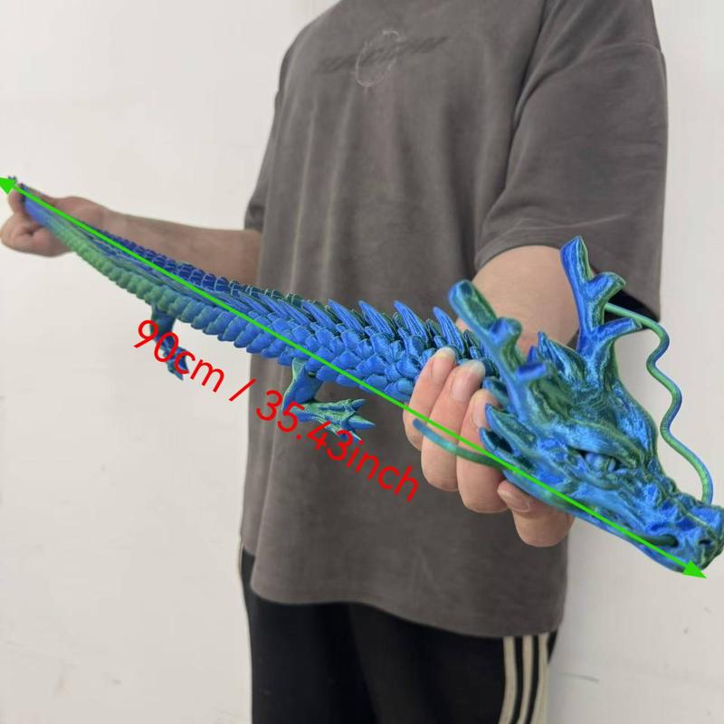 3D Printed Dragon Model, 1 Count Creative Desktop Decoration, Dragon Model Ornament, 3d printed fidget toys,Office Desktop Decoration, Perfect Holiday Gift Christmas,white elephant gift,christmas hauls