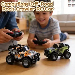 Random Color Graffiti Pattern RC Off-Road Rock Crawler, Remote Control Car Toy Military Fighter Friction Powered Vehicle Strong Rapid Drift RC Racing Car, RC Model Car for Boys Girls Age 3 4-12 Birthday Gifts Stocking Fillers, Remote Control Truck
