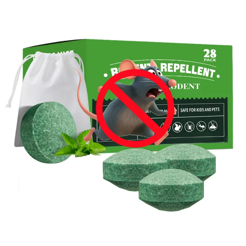 12-Pack Vamoose Natural Rodent Repellent – Solar-Powered, Indoor & Outdoor Use, Eco-Friendly Pest Control