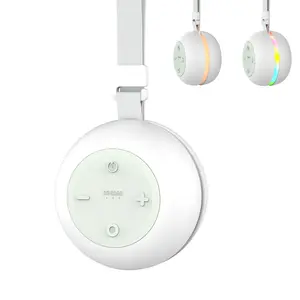 Portable Sound Machine for Baby Kids Adults, USB Rechargeable White Noise Machine with Timer Function,18 Smooth Sounds, 256-Color Changing Mood Light, Memory Function, Sound Therapy for Home, Travel