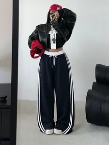 Women's Wide Leg Pants, Casual Comfy Fit Trousers for Daily Wear, Ladies Bottoms for All Seasons