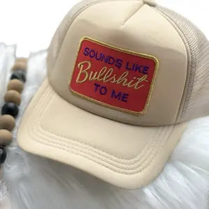 Soft form trucker hat with patch