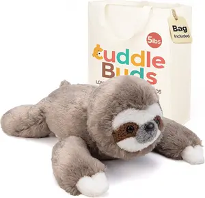 Cuddle Buds 5lbs Weighted Sloth Stuffed Animal for Sensory Needs, 20'' Sloth Plush Large, Weighted Stuffed Animals for Adults, Soft Plush Toy Gift for Kids and Adults, Giant Plushies