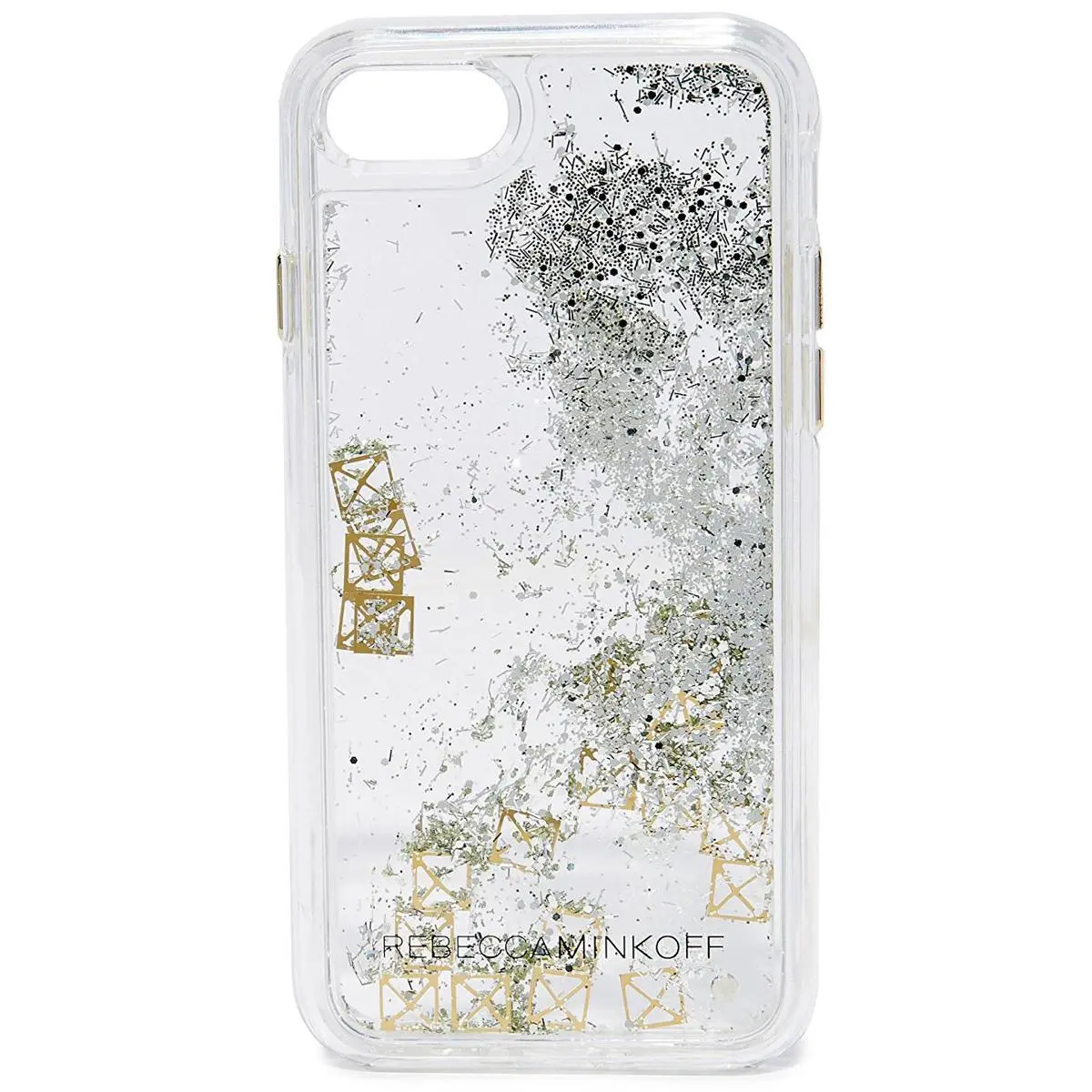 Incipio Rebecca Minkoff Glitterfall Case for iPhone 7 in Gold Stud