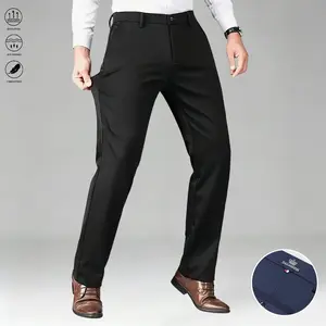 Men’s high-end summer–autumn dress pants, straight-leg casual trousers suitable for formal occasions and home leisure wear; men’s formal attire.,summervibes