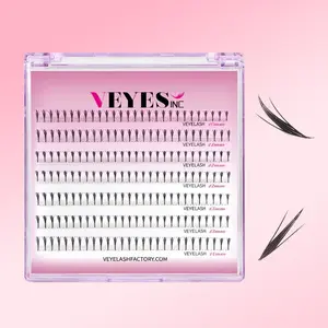VEYES INC Swannie Premade Volume Fans Eyelash Extensions Veyelash 0.04mm Thickness Laser Cutting Ultra-lightweight Professional Use Only