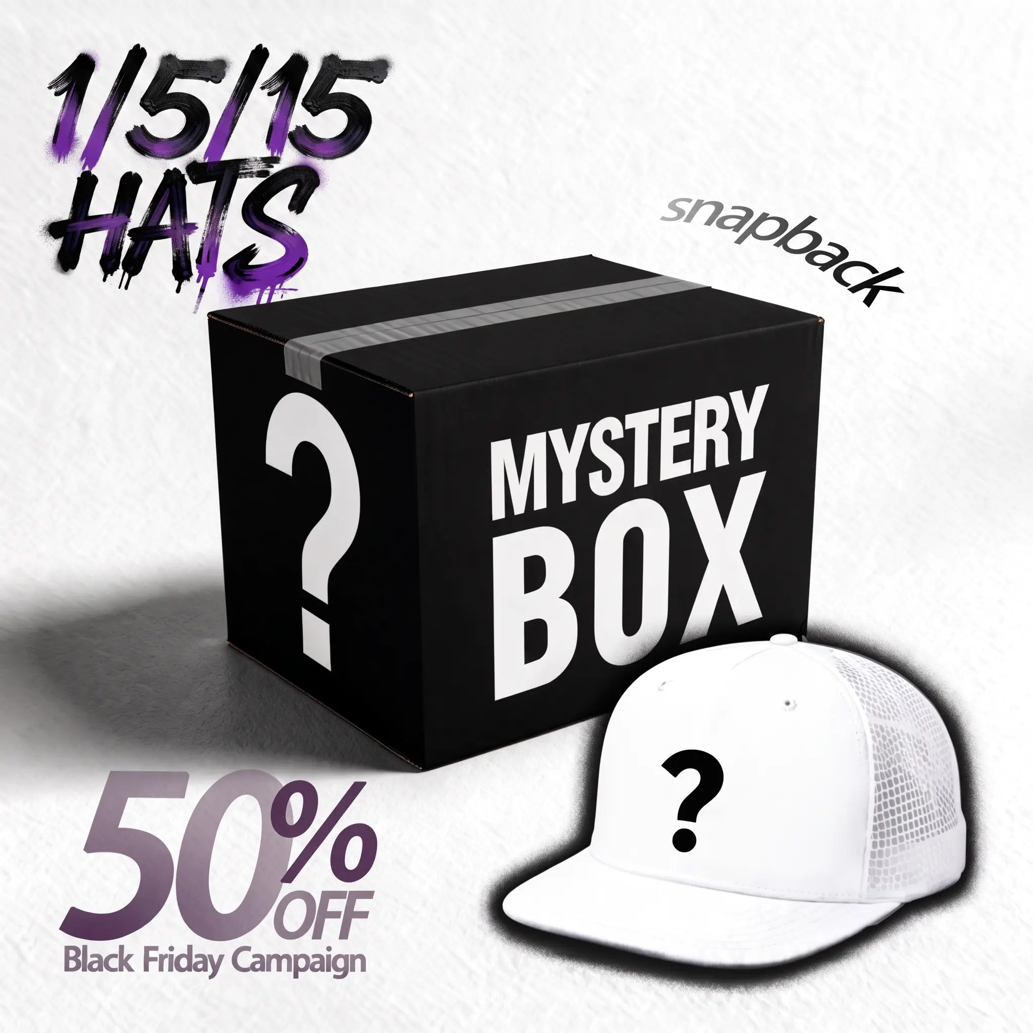 Mystery Hat Box 1/5/15-Pack- Random Trucker Hats | Multiple quantity options - Mystery Birthday Gift,Men's Gifts, Friend Gift,Christmas gifts， Mystery Box Challenge,unisex