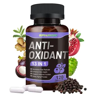 SUPRANOURISH 13-in-1 Antioxidants  with NAD, NMNH, Resveratrol, Glutathione & PQQ - Natural Herbal & Fruit Formula 120 Capsules Healthcare Dietary Fitness Edible Vitamin supplements