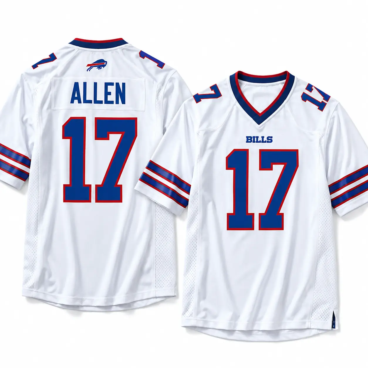Men's #17 Josh American White Football Jersey - Stylish, Comfortable, Breathable Sports Game Collectible Jersey, Gift For Fans, Trending 2026
