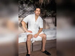 Men's Knit Cabana Top & Short Set