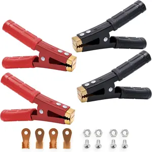 1000A  Jumper  Clamps, Heavy Duty   Clamps Pure Copper,   Clamps for Jump Starter Cables 4 count