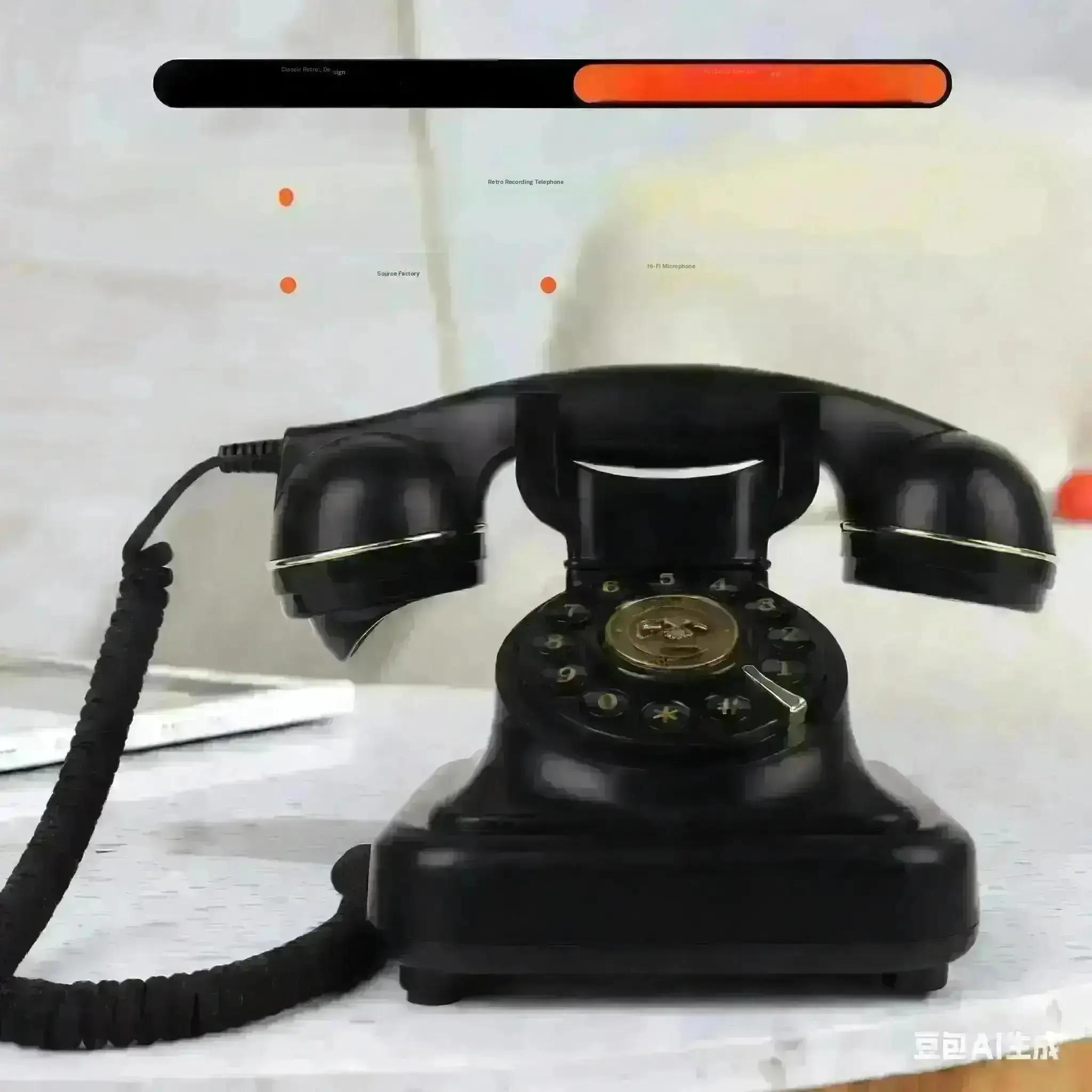 Audio Guest Message Phone Book, Audio Guestbook, Vintage Voice Recorder, Recording for Weddings, Anniversaries and Events, USB Export, USB Transfer, Rechargeable Battery, Includes 8GB Storage Card, Recorder Player, Audio Equipment