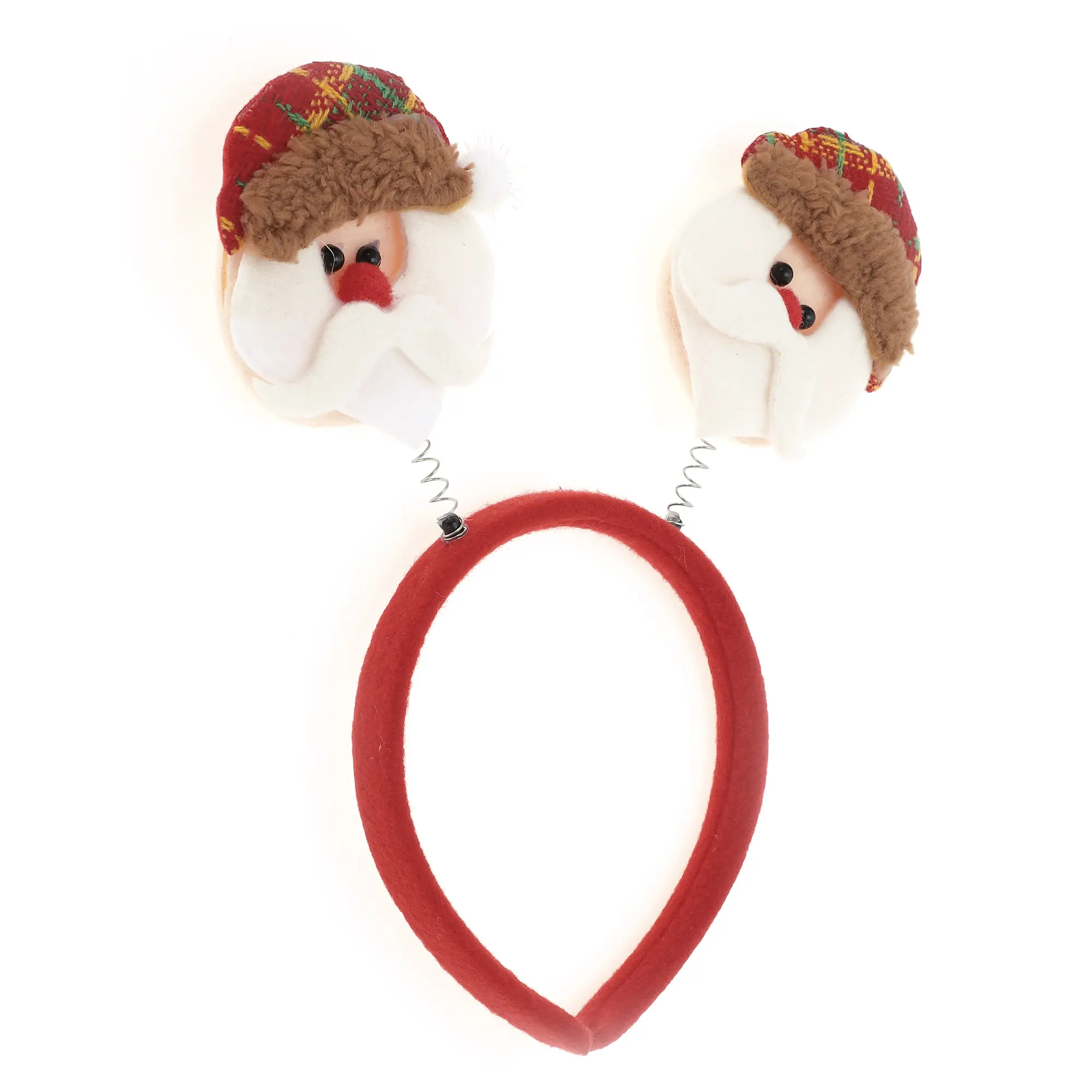 Unique Bargains Classic Santa Claus Headband for Christmas 4.72" Diameter Red 1 Pc