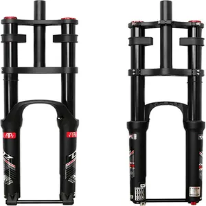 ZTZ 27.5"/29" Thru Axle Boost Mountain Bike Air Suspension Fork，1-1/8 Straight Steerer，15x110mm Thru Axle，Rebound Adjustment,180mm Travel，Downhill Fork for Mountain Bike AM FR DH ect.