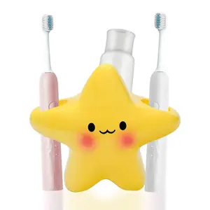 Cute Star Electric Toothbrush Holder, Home Bathroom Sink Organizer, Toothbrush Base Stand, Storage Tube for Oral Care Accessories