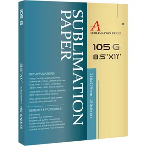 Sublimation Paper- 150 Sheets Heat Transfer Paper 8.5x11 inch Compatible with Inkjet Sublimation Printer 105g