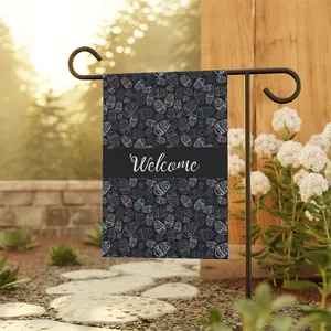 Welcome Easter Garden flag, Welcome Easter yard flag, Easter Holiday garden flag, Welcome Easter banner