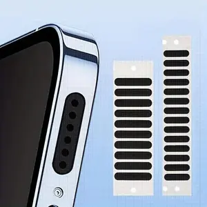 48pcs Phone Speaker Dust Stickers Mobile Phone Speaker Net Cover Adhesive Dust-Filtering Mesh Protectors Portable and Lightweight Accessory