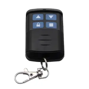 433mhz Remote Control 4-Key Learning Code for Garage Door Car E-Bike, Lithium Button Cell Batteries Included, Abs Enclosure Material