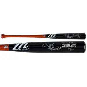 Francisco Lindor New York Mets Autographed Marucci Game Model Bat with Multiple Inscriptions - Limited Edition of 25 - Fanatics Authentic Certified