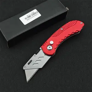 Portable Compact Utility Knife with 440C Steel Blade and Aluminum Alloy Handle, Ideal for Art, Crafts, Office, Design and Industrial Use, Tool