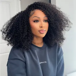 [WEAR GO HALF WIG] ISEE HAIR Invisible Hairline Wear Go Afro Curly Hair Half Wig Glueless Human Hair Wigs Seamless Flip Over Wig Beginner Friendly Vacation HairHumanhairwigs #TikTokShopHolidayHaul