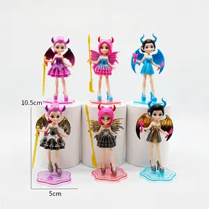 K-POP Magic Hunter Wings Female Group 3D Doll Set in PVC, Toys and Decorations. Suitable as a Christmas/Halloween gift for children, and also an exclusive collection item for anime enthusiasts.