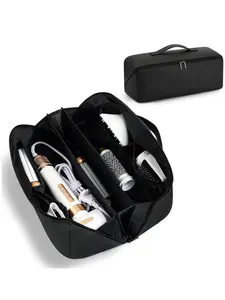 Hot Hair Tools Travel Bag, Large Capacity Wide-Open Pouch, Hair Accessories Organizer, Ideal for Flat Irons, Straighteners, Curling Iron, Travel Essentials for Women