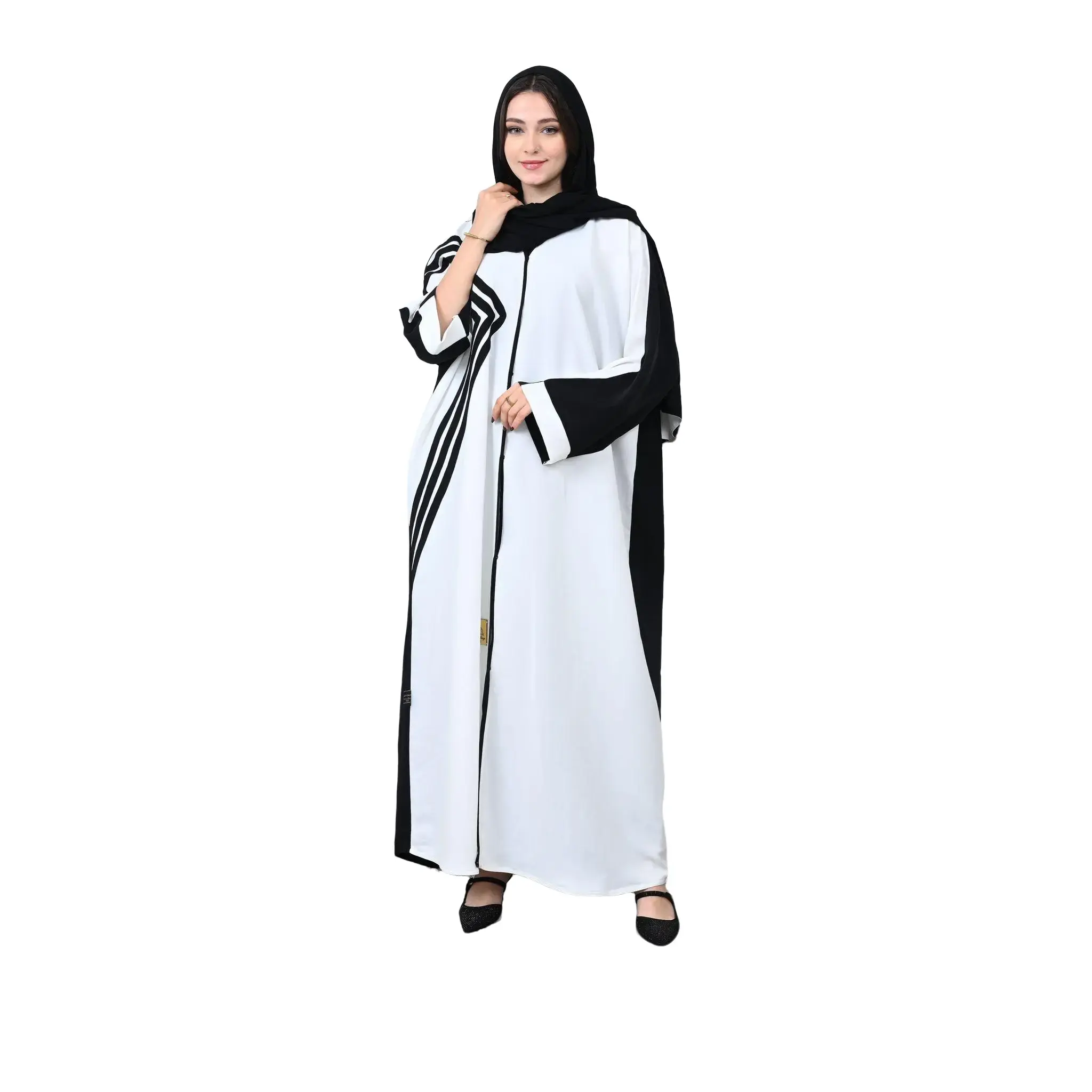 Black and white. Women's Abaya. Black and white. Women's Abaya.