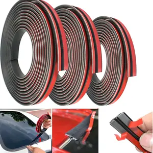 Car Windshield Rubber Seal Strip,Weather Stripping Trim,14mm/19mm,Waterproof and Soundproof,T-Shaped Sealing for Car Front, Rear, Doors, and Windows, Automotive Interior