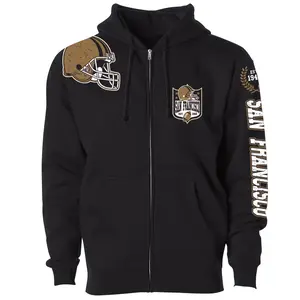 Men Football Home Team Zip Up Hoodie - San Francisco