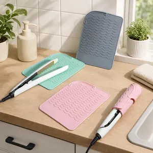 Heat-Insulated Anti-Slip Mat for Hair Curlers and Hair Straighteners, Home Supplies Miscellaneous Home Accessory