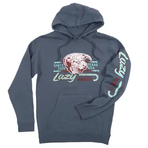Lazy J Ranch Maverick Pullover Hoodie/Sweatshirt/T-shirt - Storm Blue – Lazy J Ranch Wear