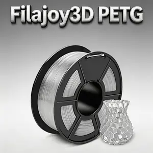 Filajoy3d Petg Filament 1.75mm Transparent, High Flexibility ±0.02mm Accuracy, No Clogging, Suitable for Most Fdm Printers