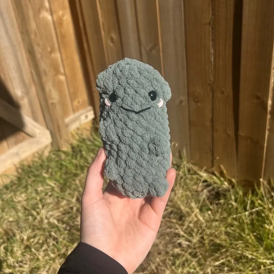 Crochet Pickle Plushie - Unique and Adorable Stuffed Toy