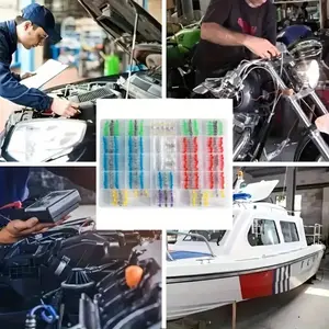 [Hand Tools Kits] 400Pcs Solder Connectors with Heat Shrink Waterproof,Electrical Docking Joints for Sealing Wire Connections,DIY Electrical Connection Wiring and solderless Terminal Wire Connection summervibes