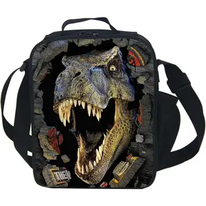 F-LBK16  3D Animal Dinosaur Insulated Lunch Box Cooler Bag