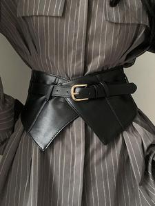 women's fashion patchwork pu leather belt, elegant classic buckle belt for party, daily clothing decor, trendy all-match & exquisite belt for gift