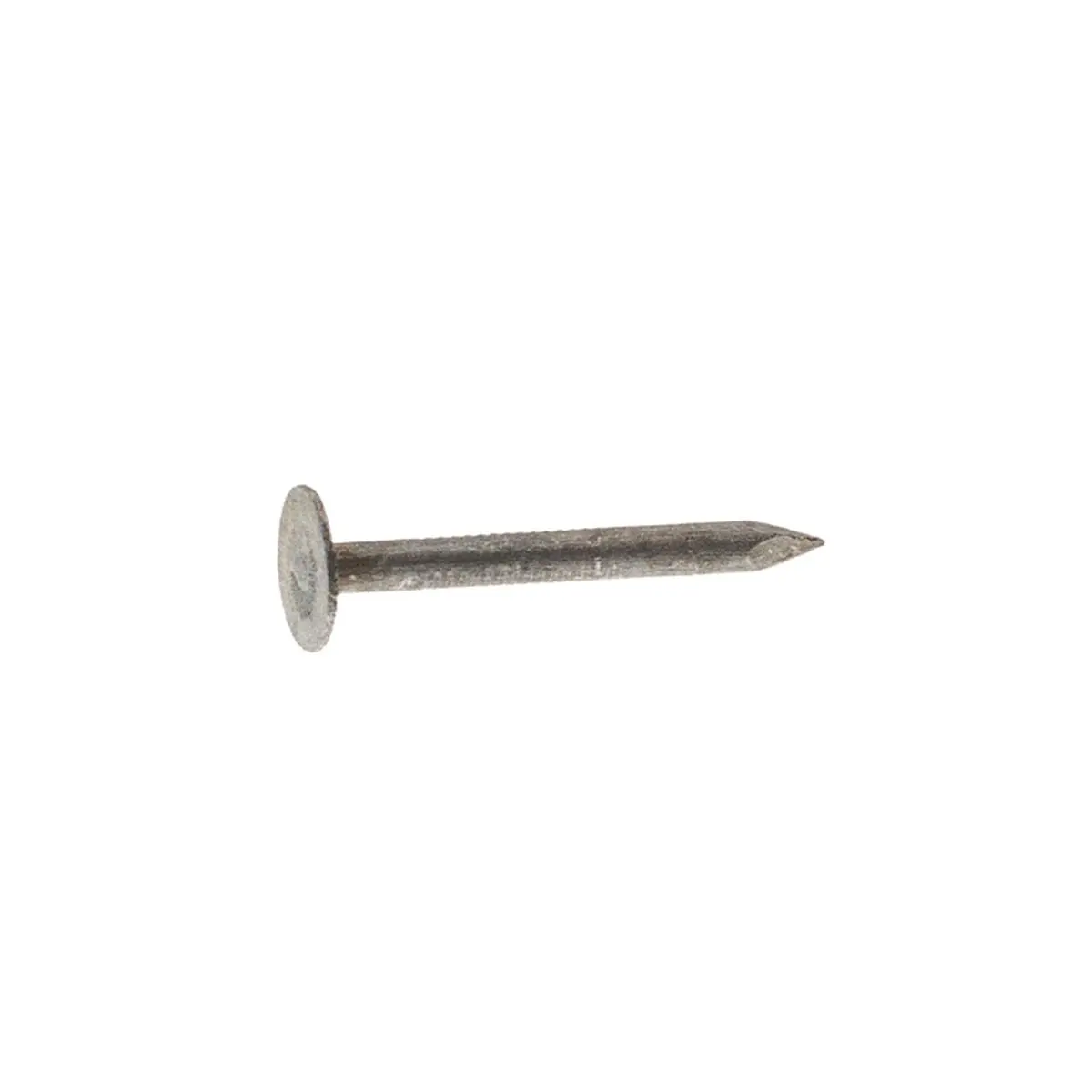 Grip-Rite Electrogalvanized Steel Flat Head Roofing Nails, 3 in. Length, 0.438 in Head Diameter, Gray, Heavy Shank Gauge, Enhanced Holding Power, for Construction, All Seasons Use, Vinyl Siding Compatible - 50 lbs