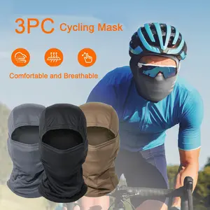 Outdoor Sunscreen, Dustproof, Breathable Full Face Mask, Motorcycle Bicycle Helmet Inner Cap, Men's and Women's Riding Mask, Camouflage Balaclava