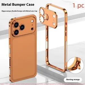 New For iPhone 17 Pro Max Case, Ultra-Thin Aluminum Back Frame, Lightweight Cooling Shell, Minimalist Design, Perfect Fit for iPhone 17 Series