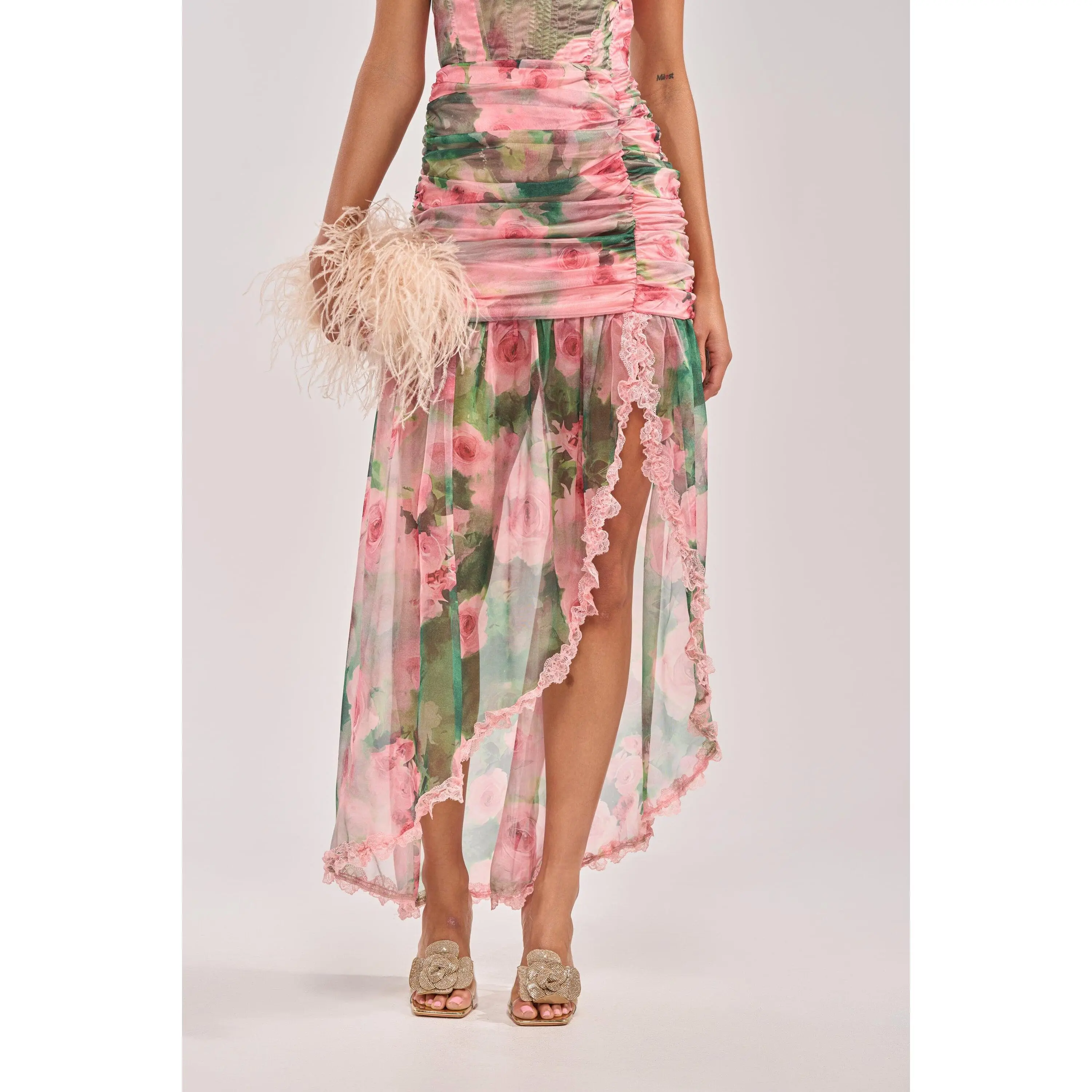 DREAMING FLORAL MAXI SKIRT