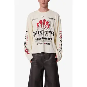 mnml Sinister Thermal L/S Tee - Off White