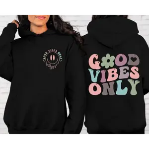 Good vibes Only Sweatshirt, Mental Health Crewneck, Motivational Hoodie, Aesthetic Hoodie, Inspirational Sweatshirt, Gift For Women