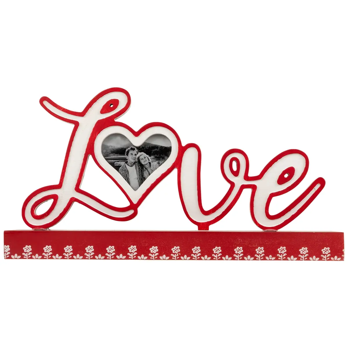 Northlight 35747141 6.25 x 12 x 3 in. Love Valentines Day Photo Frame Tabletop Decoration