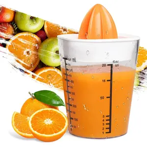 Citrus Juicer Manual Juicer, Multifunctional Hand Juicer,  Lime Squeezer, 20-Ounce Capacity Orange Juicer (White, Basic)
