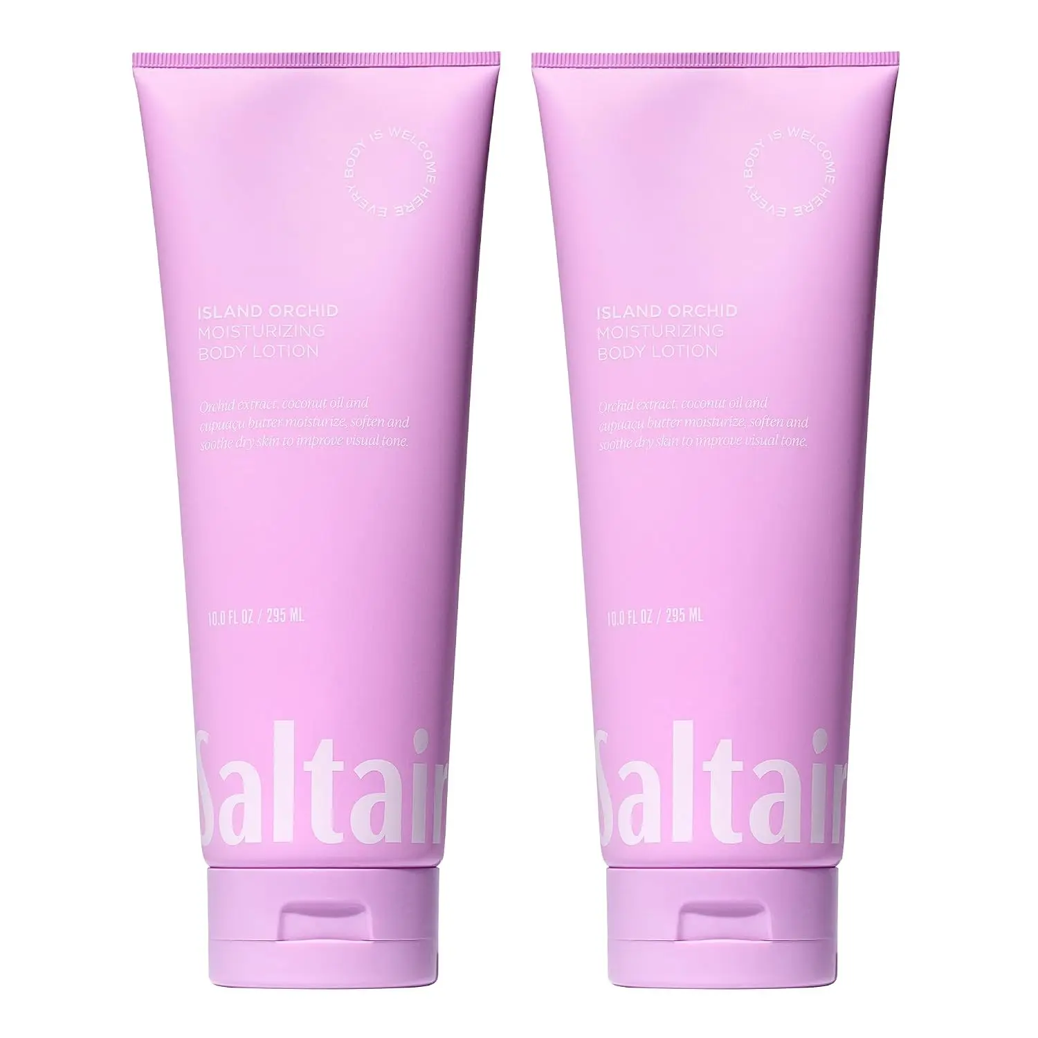 Saltair Body Lotion | Island Orchid Daily Moisturizer | 2x 10oz Tubes | Quick-absorbing texture for comfortable daily hydration and a smooth non-heavy finish